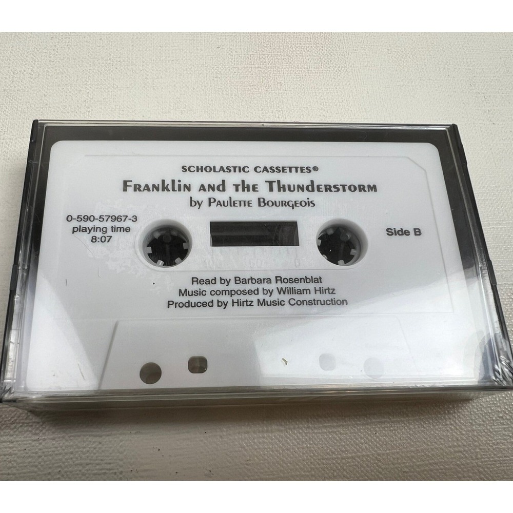 Franklin & the thunderstorm 1998 Scholastic Audio Book Cassette‎ Tape Vtg